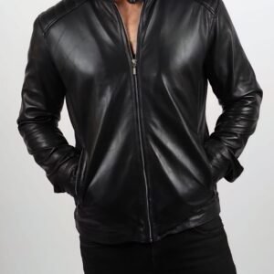 Biker Classic Leather Jacket (Slim Fit)