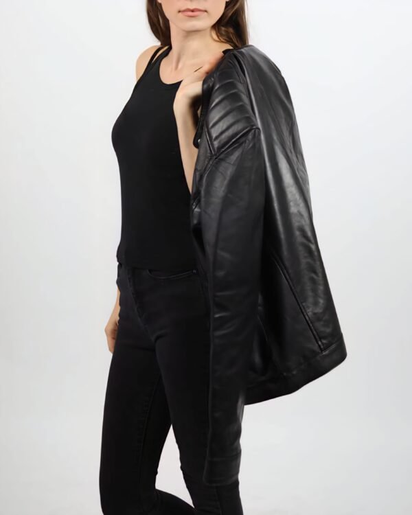 Biker Classic Leather Jacket (Slim Fit)