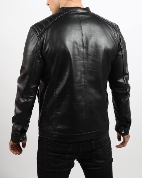 Biker Classic Leather Jacket (Slim Fit)