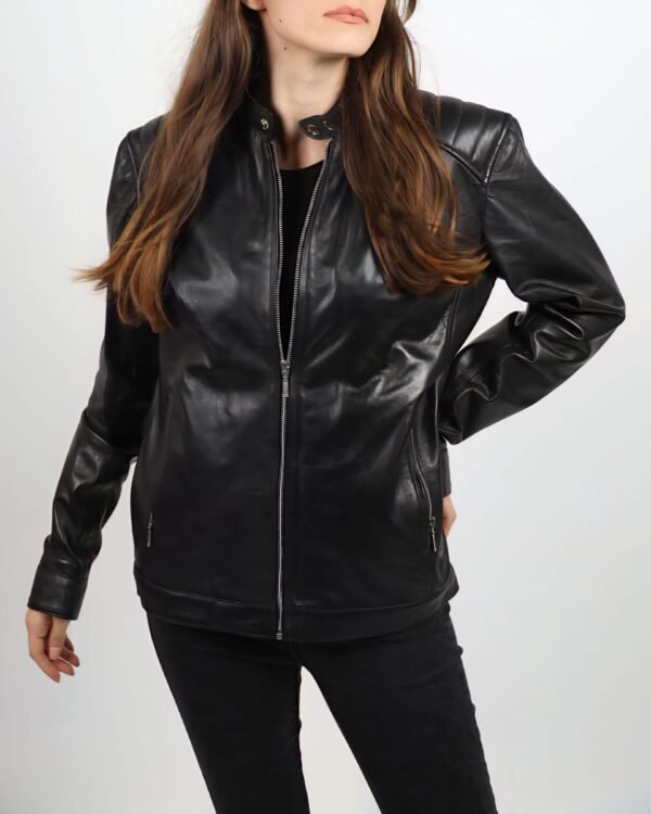 Biker Classic Leather Jacket (Slim Fit)